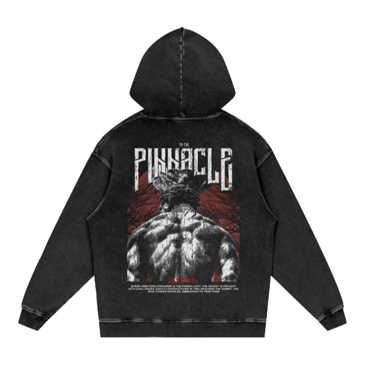 Oversized Hoodie,Graphic Hoodie,Zelus Apparel,Streetwear,Gym Apparel,Pinnacle Design,Thick Cotton,High-End Hoodie,Statement Hoodie,Motivational Apparel